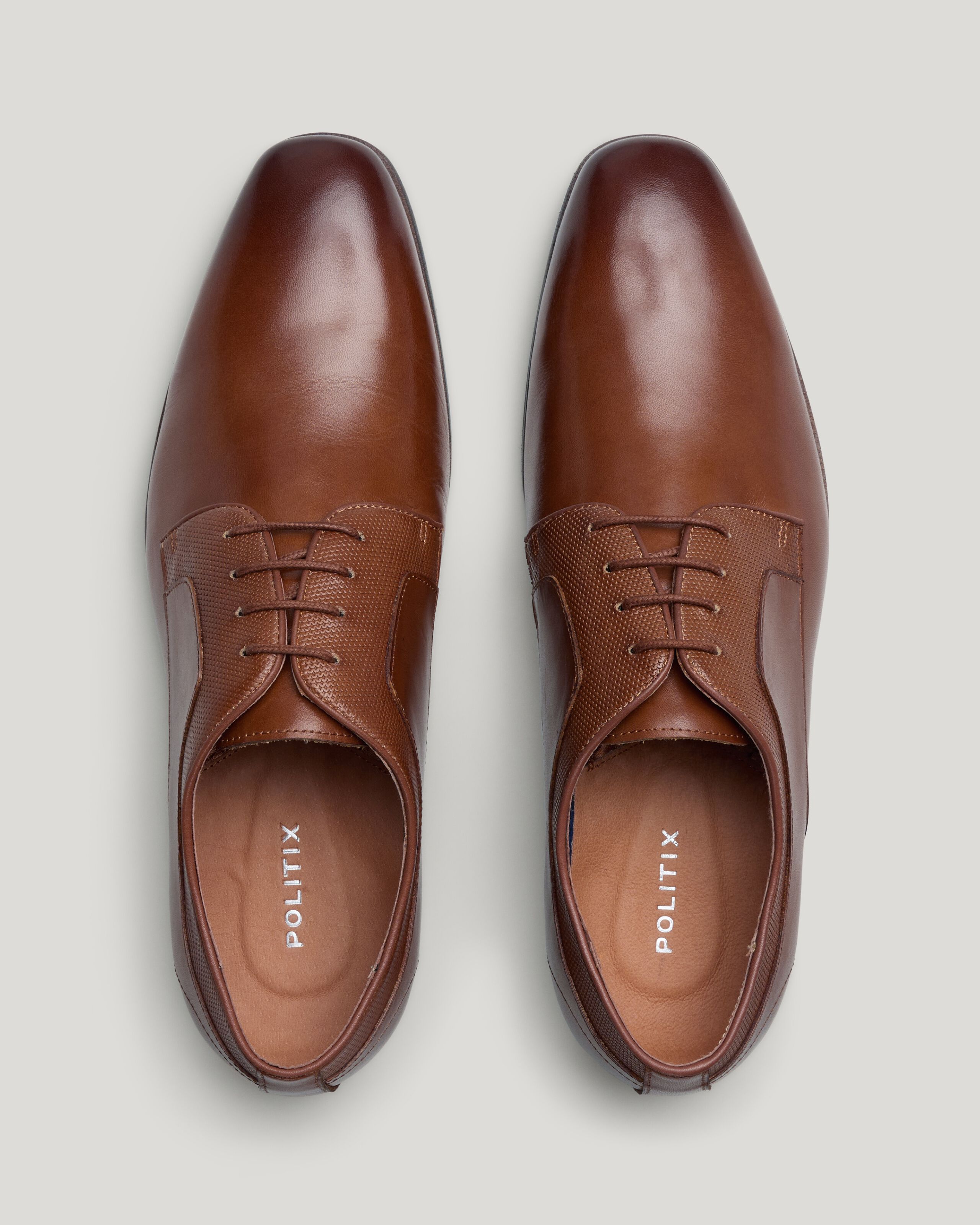 Tan store derby shoes